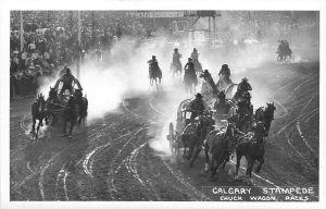 Postcard 1940s Canada Calgary Alberta Rodeo RPPC McDermid CD24-2047