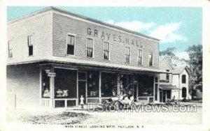 Main Street - Pavilion, New York NY Postcard