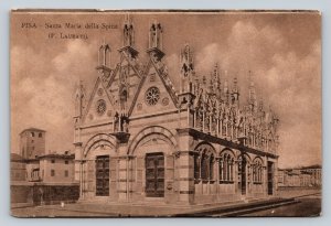 Santa Maria della Spina a Gothic Gem in PISA Italy Vintage Postcard A257