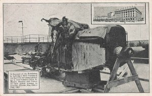 1919 Sopwith Plane Wreck, exhibited on Roof of Selfridge's, Postcard, Unused