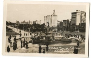 RPPC Postcard Archibald Memorial Hyde Park Sydney Australia