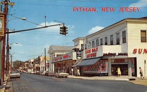View of South Broadway, looking North in Pitman, New Jersey