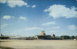 Moline IL Municipal Airport 1957 Used Postcard
