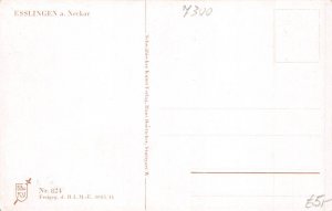 L201 Germany Esslingen am Neckar Panoramic view vintage postcard