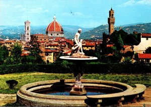 Italy Firenze Panorama From Boboli Gardens 1974