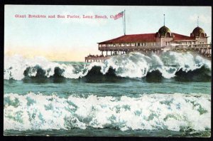 California LONG BEACH Giant Breakers and Sun Parlor Pub Van Ornum Divided Back