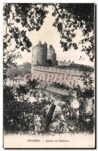 Old Postcard Around Fougeres Chateau