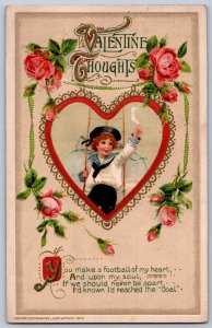 K47/ Valentine's Day Love Holiday Postcard c1910 Child John Winsch 440