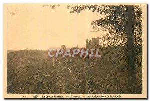 Old Postcard The illustrated Creuse Crozant Ruins coast of Sedelle