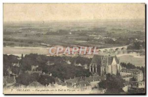 Postcard Old Orleans Vue Generale Towards the Bridge of Vierzon