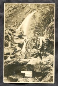 dc718 - BREITNAU Germany 1910s Ravennaschlucht Hikers Schwarzwald Postcard