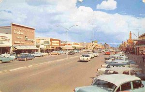 Main Street Cars Mesa Arizona 1950s postcard