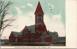 Vtg Second Presbyterian Church Underground Railroad New Albany IN Postcard