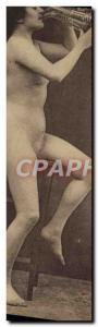 Postcard Old erotic Nude Woman