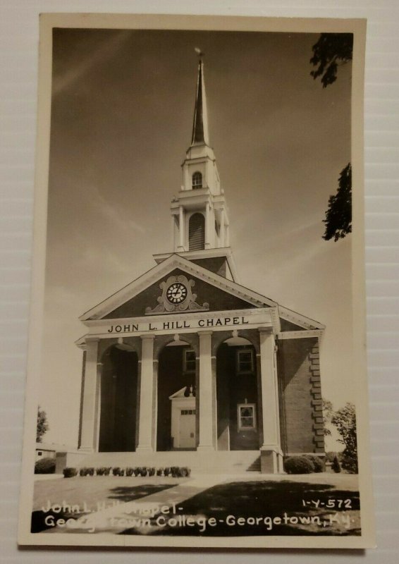 Georgetown Kentucky John L Hill Chapel Georgetown College VTG Postcard   558