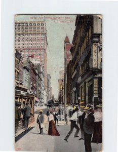 Postcard Fifth Ave. From Market Str. Pittsburgh Pennsylvania USA