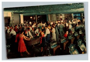 Vintage 1950's Postcard Craps Table Flamingo Hotel Las Vegas Nevada