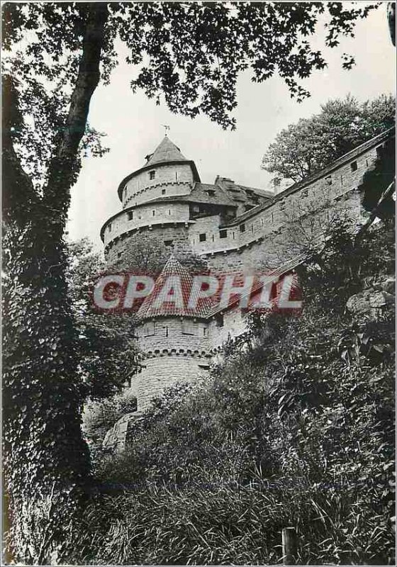 Old Postcard Chateau Haut Koenigsbourg Bas Rhin Tower in the North East