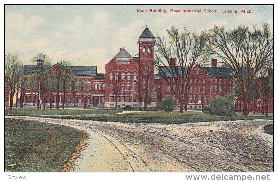 LANSING, Michigan, 1900-1910´s; Main Building, Boys Industrial School