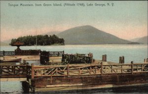 Lake George New York NY Tongue Mountain c1910 Vintage Postcard