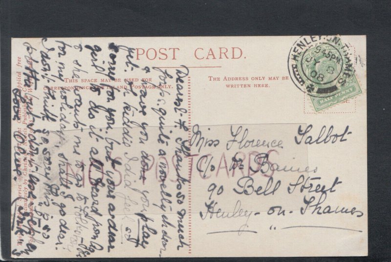 Genealogy Postcard- Talbot / Dr Baines - 90 Bell Street, Henley-On-Thames RF5296