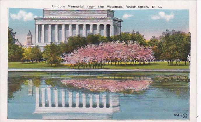Washington D C Lincoln Memorial From The Potomac