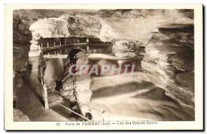 Old Postcard Cave Caves Padirac Pit Lake Great Courses