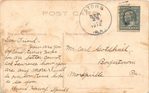 J3/ Pottstown Pennsylvania Postcard c1910 St Clair House Store 238