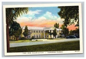 Vintage 1940's Advertising Postcard The Inn Clewiston Lake Okeechobee Florida