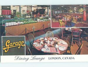 Unused Pre-1980 GARAGE RESTAURANT London Ontario ON B8895-12