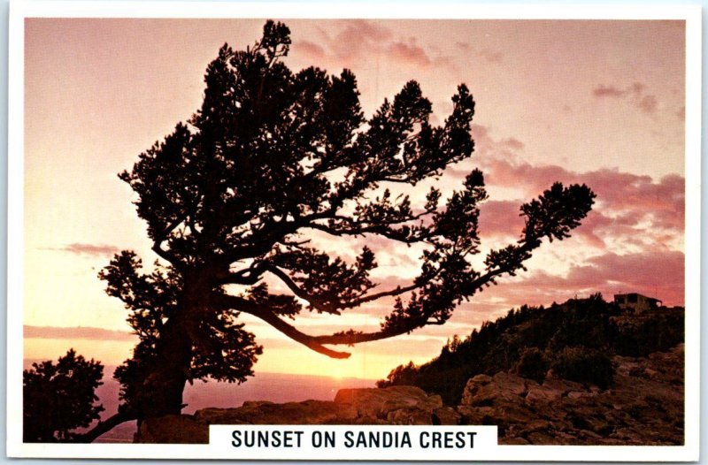 Postcard - Sunset On Sandia Crest - Albuquerque, New Mexico