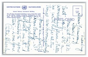 United Nations Secretariat Building New York Postcard