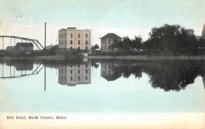 Mill Pond, Sauk Centre, Minnesota 1908 Vintage Postcard