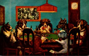 Dogs Playing Poker Only A Friend Needed