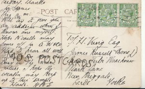 Genealogy Postcard - King - Mark Lane - New Briggate - Leeds - Yorks - Ref 8124A