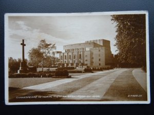 Warwickshire STRATFORD ON AVON Shakespeare Memorial Theatre c1933 RP Postcard