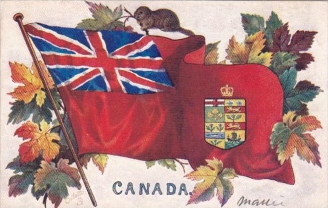 Canada Coat Of Arms & Flag 1911 Tucks