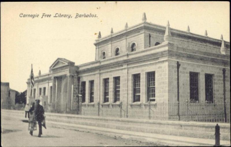 barbados, B.W.I., BRIDGETOWN, Carnegie Free Library (1910s) 