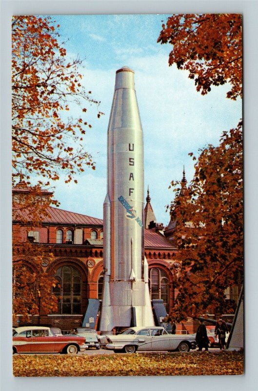 Smithsonian, National Air Museum The Atlas Rocket, Chrome Washington DC Postcard