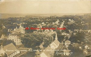 IA, Atlantic, Iowa, RPPC, Bird's Eye View, Looking Northeast from Court House