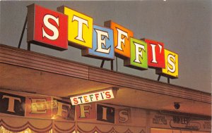 Plexiglass by Rohm & Haas 1950-60s Advertising Postcard Steffi's Store Sign