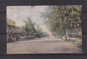VICTORIA, WANGARATTA, MURPHY STREET, LOOKING NORTH, 1907 ppc., used.