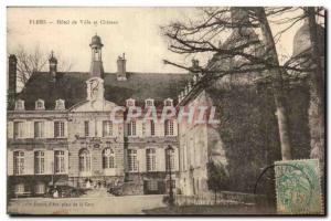 Flers - Hotel de Ville and Chateaubriand Postcard Old