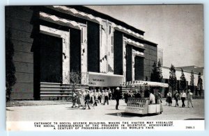 CHICAGO ~ 1933 Century of Progress SOCIAL SCIENCE BLDG Art Deco Childs Postcard