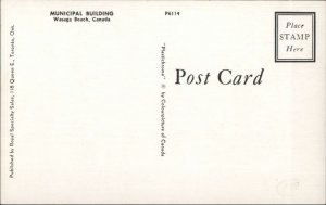 Wasaga Beach ON Municipal Bldg Fire Station Postcard