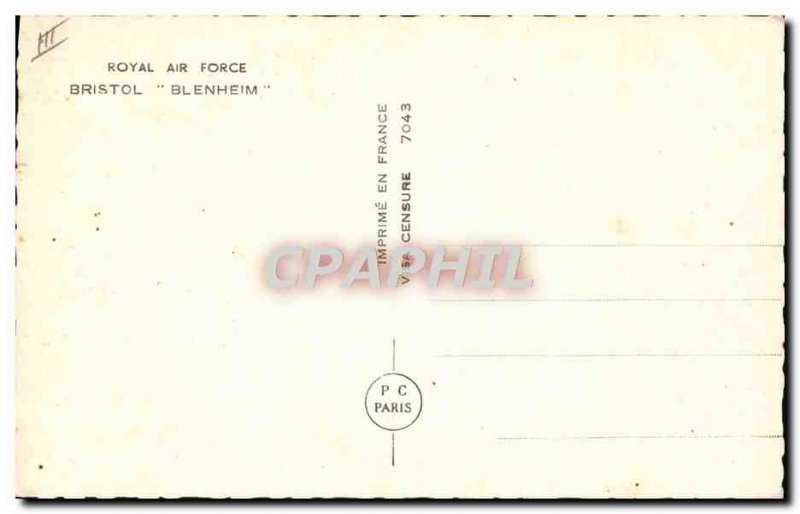 Postcard Modern Jet Aviation RAF Bristol Blenheim