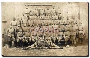 Old Postcard PHOTO CARD Army Soldier Regiment Hairy