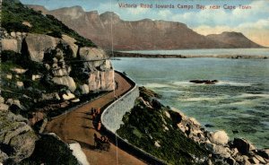 South Africa Victoria Road Towards Camps Bay Near Cape Town Postcard 08.66