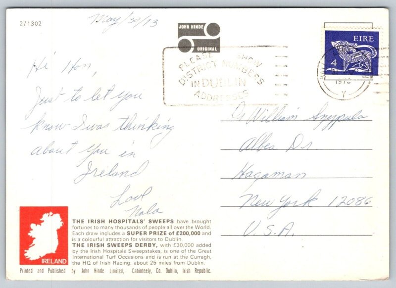 1973  Sporting  Ireland  Fox Hunting  Horse  Postcard