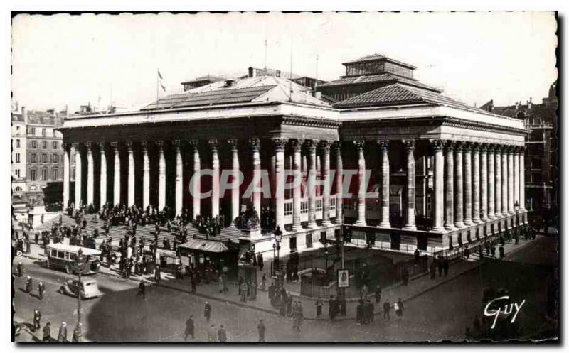 Old Postcard Paris And Its Wonders Stock Exchange